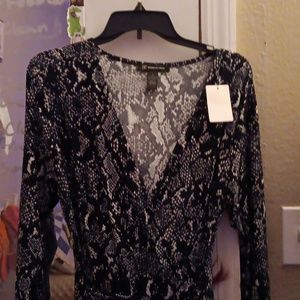 Dress from i n c size large color Navy snake print